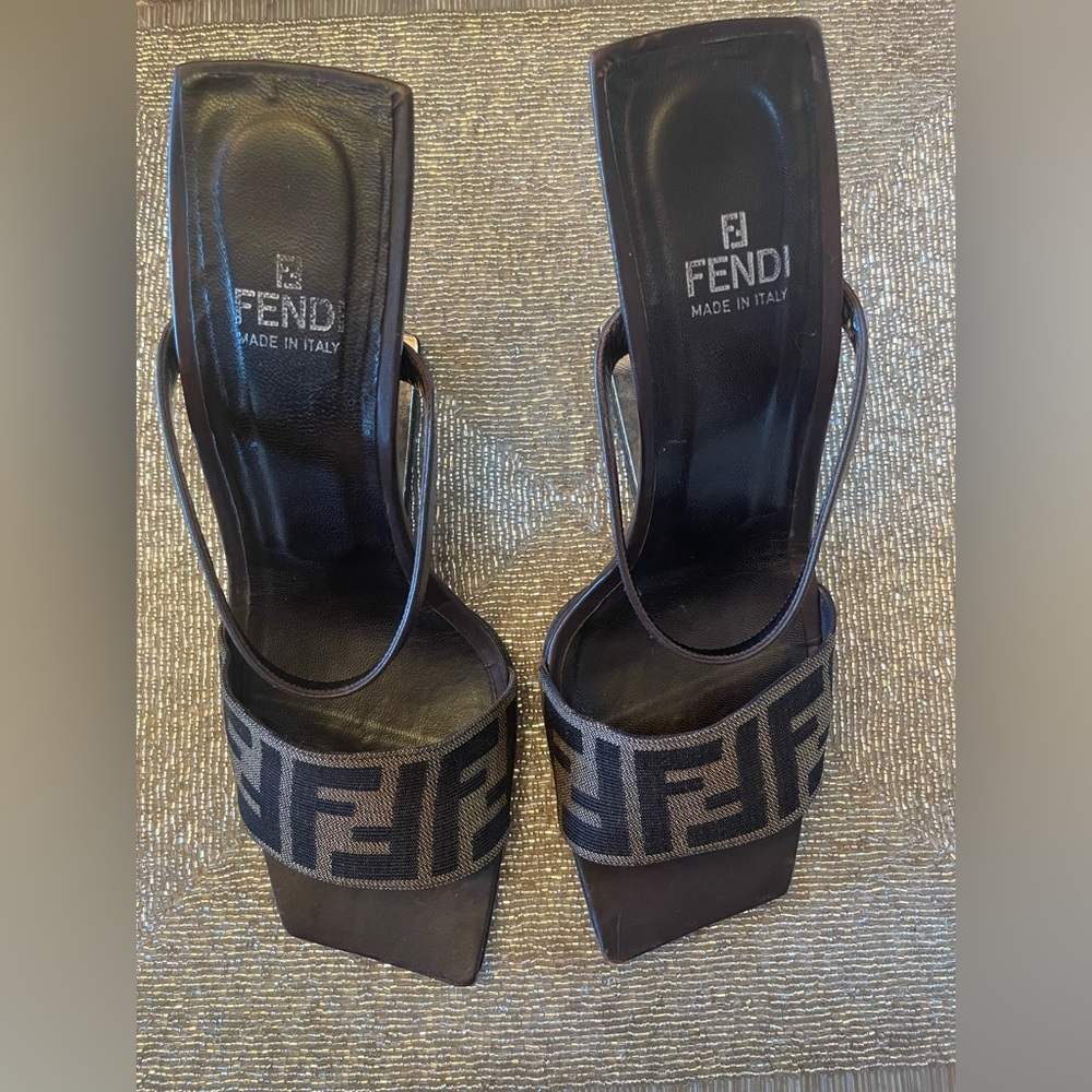 Fendi Cantilever Heels (Rare) - Authentic